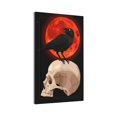 thumbnail image 3 of Raven Skull Red Moon Light Switch Cover Decorator No Device Blank Wall Plate 1-Gang Receptacle Outlet Decor, 3 of 7