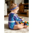 thumbnail image 7 of iiniim Toddler Space Explorer Romper Baby Boys Girls Alien Outfit with Antenna Headband Sparkly Playsuit Blue 18-24M, 7 of 7