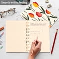thumbnail image 5 of Cute Tulips Ring Binder Notebook Journey Note Diary College Ruled Spiral Notebook Study Loose Leaf Paper A5 60 Pages, 5 of 8