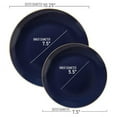 thumbnail image 2 of Smarty Navy with Gold Rim Organic Round Disposable Plastic Wedding Value Set (120 Guests), 2 of 4