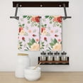 thumbnail image 2 of 2 Pcs Kitchen Towels Dishcloth Dish Towels Kitchen Towels Holiday Tea Towels Hand Towels for Kitchen Bathroom Housewarming Gifts Home Decoration 24 x 16 Inches (Rose Flower), 2 of 5