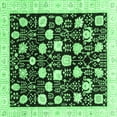 thumbnail image 1 of Ahgly Company Indoor Square Oriental Emerald Green Traditional Area Rugs, 5' Square, 1 of 4