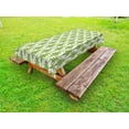 thumbnail image 1 of Irish Outdoor Tablecloth, Entangled Clover Leaves Twigs Celtic Pattern Botanical Filigree Inspired Retro Tile, Decorative Washable Fabric Picnic Tablecloth, 58 X 104 Inches, Green Cream, by Ambesonne, 1 of 2