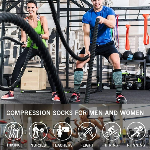 6 Pairs Compression Socks for Women & Men Circulation,20-30 mmHg