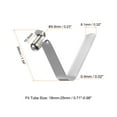 thumbnail image 2 of Unique Bargains 5pcs Single Button Kayak Paddle Snap Spring Clip 39mmx5.9mm V Shaped Hollow Lift Telescopic Locking Pole Clips, 2 of 5