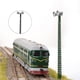 thumbnail image 4 of Injueey Modelo de luces de ferrocarril Farolas de exterior en miniatura Lámpara de señal LED ligera Accesorios de construcción Negro (luz Type1 NO1, 4 of 6