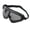 Black frame gray pie, variant on Fashion Motorcycle Goggles Pilot Glasses With High Strength PC Lens For Outdoor Sport Cycling Skiing And Mountaineering