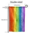 thumbnail image 3 of Abstract Striped Rainbow Garden Flag Double Sided Flags with Vivid Color for Yard Lawn Garden Decor 12.5 x18 Inch Square, 3 of 7