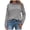 Blue_1, variant on Godom Womens Tops Long Sleeve Shirts Round Neck Loose Casual Blouses Stripes Tshirts