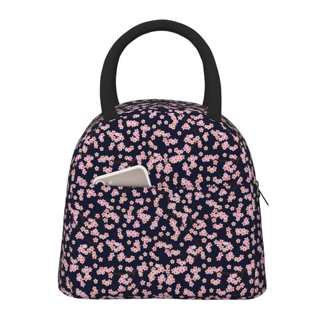 Disketp Flower Bolsa Térmica para Almuerzo, Lonchera con Abertura Amplia y Gran Capacidad, Organizador Reutilizable para Mujeres, Hombres y Adultos
