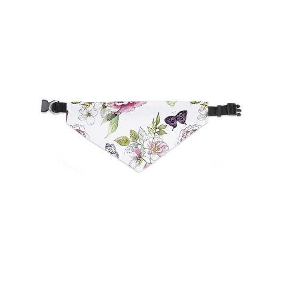 Roses And Butterflies Art Bandana -Image by Shutterstock, Large