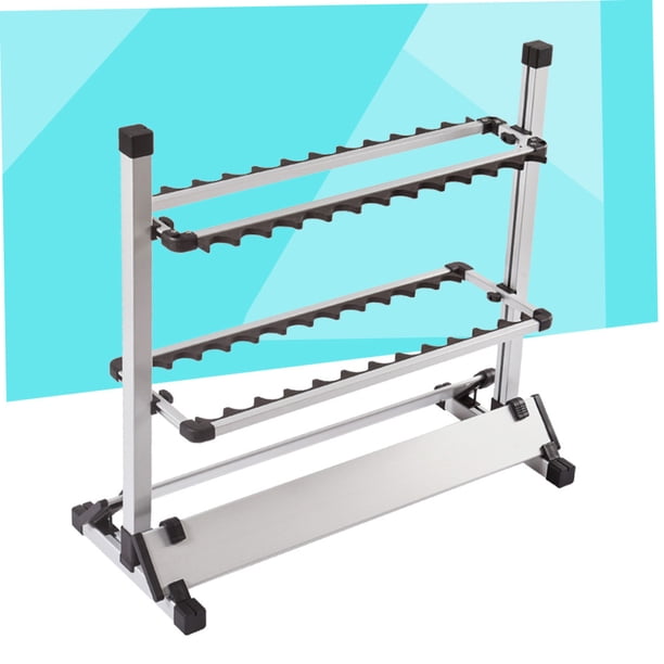 BRRIDE Support Porte Canne pour 24 cannes à pêche en aluminium portable - Poids : 2,6 kg - Pour l'intérieur et l'extérieur BRRIDE Support Porte Canne pour 24 cannes à pêche en aluminium portable - Poids : 2,6 kg - Pour l'intérieur et l'extérieur