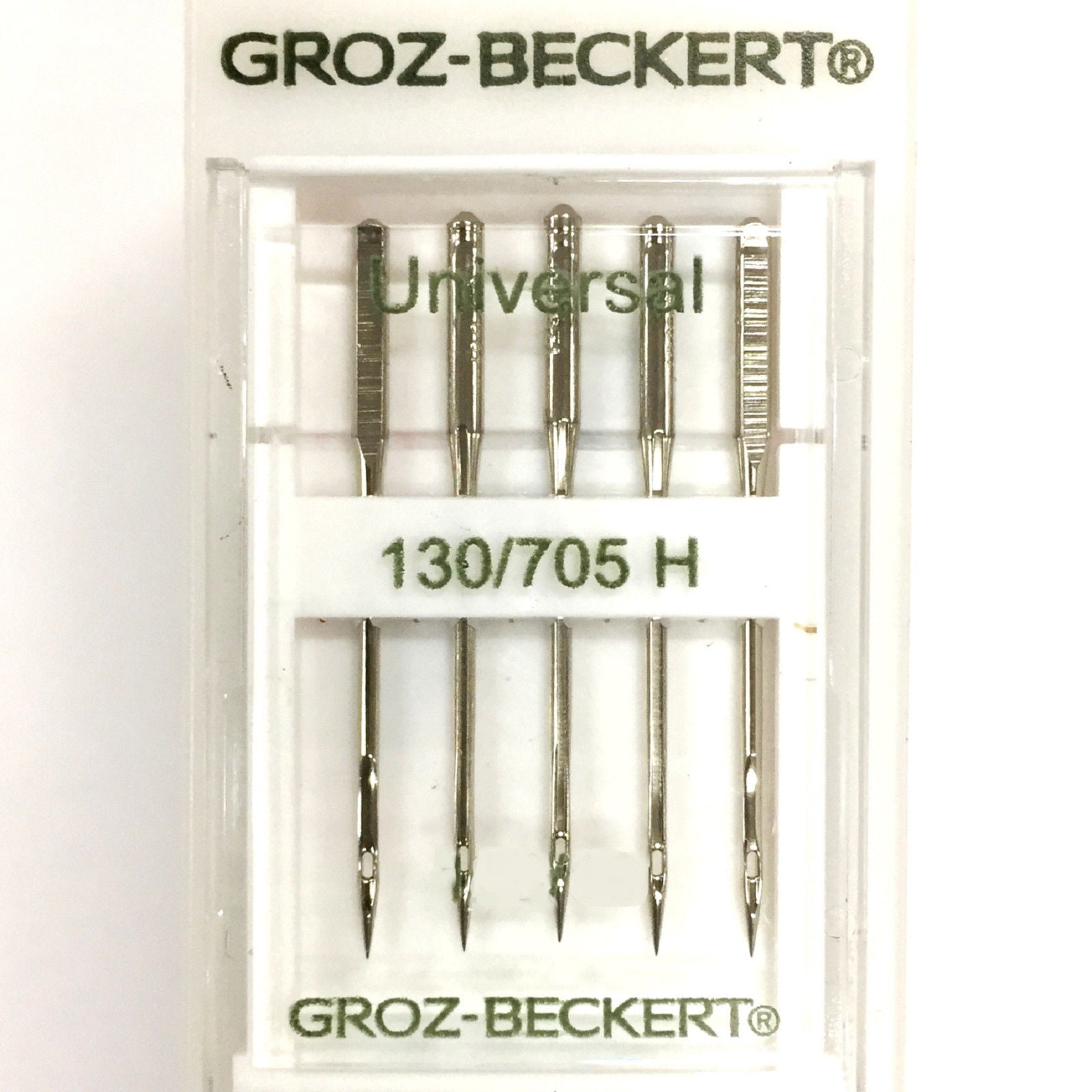 GrozBeckert 130/705H HAX1 Flat Shank Universal Sewing Machine Needles 5 Pk Size 100/16