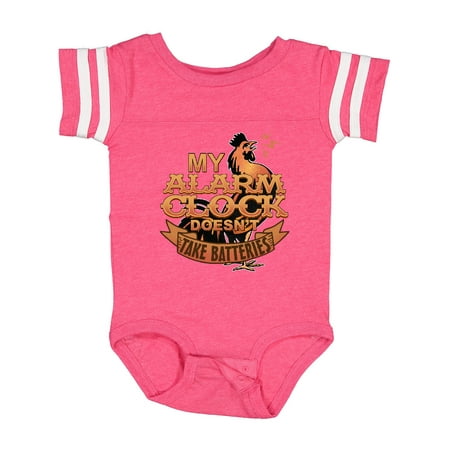 

Inktastic Rooster Funny Farm Alarm Gift Baby Boy or Baby Girl Bodysuit