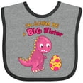 thumbnail image 3 of Inktastic Dinosaur Future Big Sister Girls Baby Bib, 3 of 4