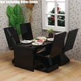 thumbnail image 3 of Ksopiavobs Dollhouse Table and Chairs Miniature: 1/12 Scale Study Desk for School Office Laptop Computer - Mini Modern Living Room Furniture Acrylic Black, 3 of 5