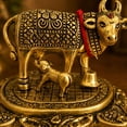 thumbnail image 4 of Golden Finish Cow & Calf Decorative Figurine with Ornate Base | Premium Metal Look Tabletop Accent Showpiece, 4 of 4