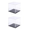thumbnail image 1 of 2 piezas de vitrina de acrílico transparente modelo de juguete coleccionables escultura de arcilla Baoblaze none, 1 of 7