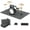 Large 64.8″*42.92″, variant on Soundproof Drum Mat Set, 18PCS, 15.8'' x 11.8'', Thick Acoustic Panel with Non-Slip Bottom for Electric Drum Kit