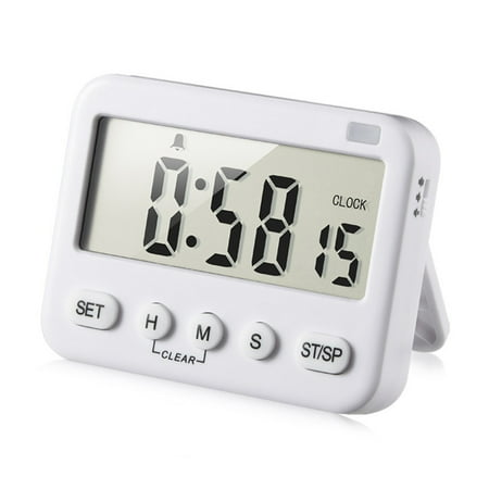 

BIOSA Alarm LCD Digital Clock 24 Hour Timer Kitchen Plastic Countdown Reminder