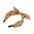 thumbnail image 5 of Unique Bargains 1 Pc Exquisite Bow Headbands for Women Light Brown, 5 of 6