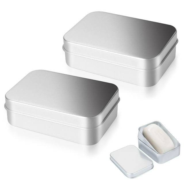 Cateissary 2x exquisita artesanía cuadrada de almacenamiento de hojalata resistente a desgarros e impermeable para cajas de almacenamiento de Juegos de accesorios de baño