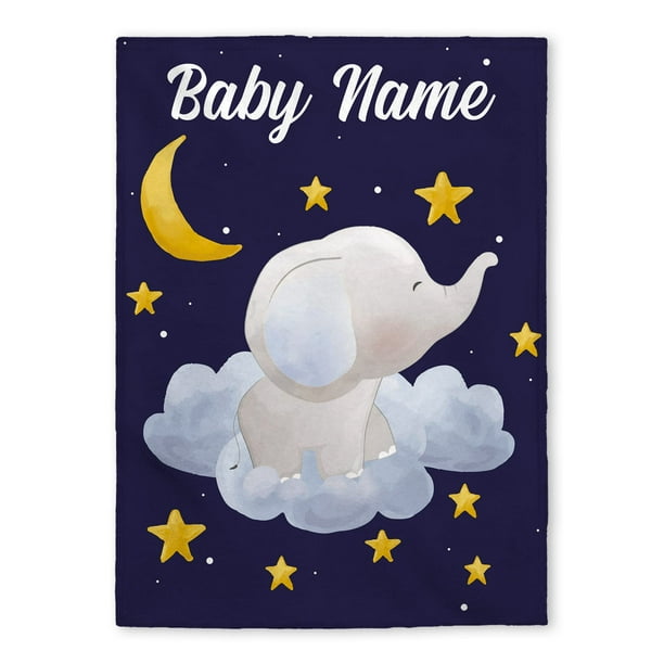 FLOcHIL Personalized Baby Blankets, custom Baby Blanket - Baby