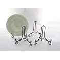 thumbnail image 4 of Juego de 2 caballetes negros con soporte para platos, soportes decorativos para fotografías, marcos de fotos, platos decorativos, pinturas y piezas de arte, 6 pulgadas, 4 of 5