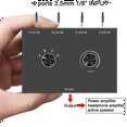 thumbnail image 4 of 4 Way 3.5mm Jack Audio Switcher Stereo Bi-Directional Switch Splitter Box in 1 Out Headphone Amplifier, 4 of 5