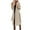 Beige, variant on Elainilye Fashion Winter Jackets for Women Solid Color Loose Long-sleeved Cardigan Slim Belt Lightweight Jacket Long Jacket,Gray