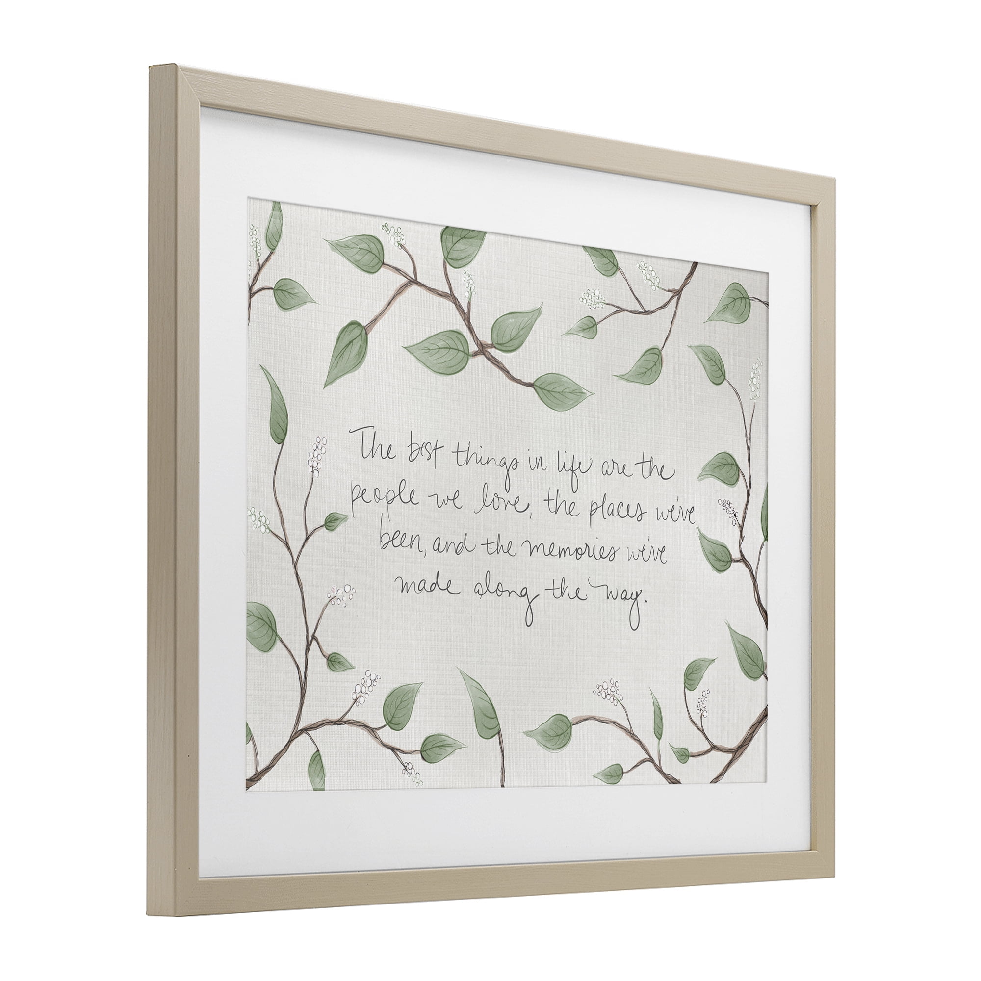 Stupell Industries The Best Things In Life Birch Framed Print Under Glass, design by SD Graphics Studio