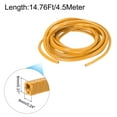 thumbnail image 2 of Uxcell Orange U Shape Rubber Fits 0.5 to 1.5mm Edge 14.76Ft/4.5Meter Edge Trim, 2 of 7