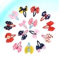 thumbnail image 1 of BEADCEST 12Set Hair Barrettes For Girls Assorted Color Cloth Hair Decoration Random Style, 1 of 8