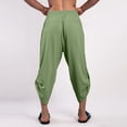 thumbnail image 4 of Zszcpp Linen Pants Men Long Brief Style Lace Up Solid Color Breathable Large Pocket Cropped Daily Lounge Trousers Casual Trouser, 4 of 5