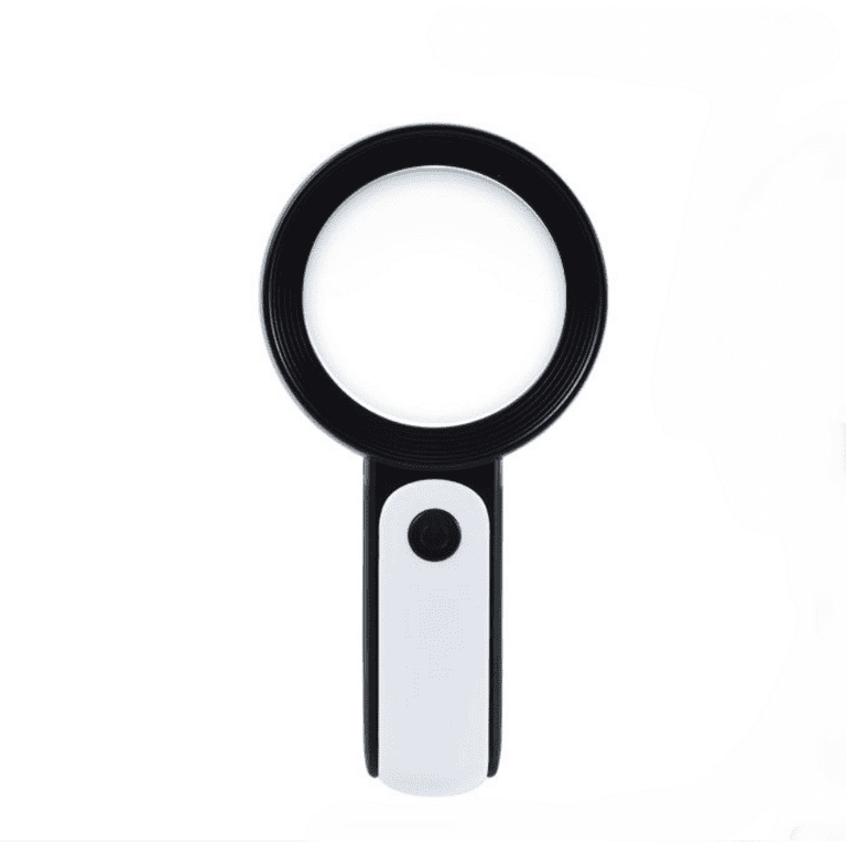 Moko Magnifying Glass with Light, 30X Handheld Large Magnifying Glass 18led 3 Modes Illuminated Lighted Magnifier for Elderly Kids Reading