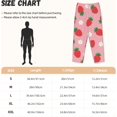 thumbnail image 2 of PISONIC Strawberry Printed Women's Pajama Pants, Comfy Pajama Bottoms With Pockets&Drawstring, 2 of 7