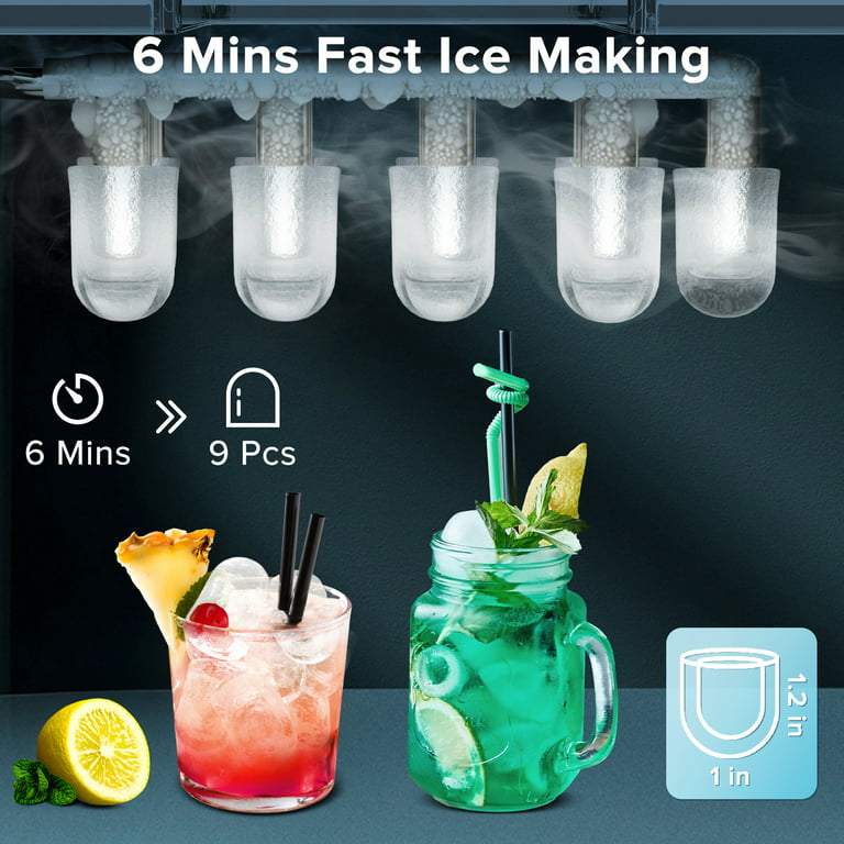 Portable Ice Maker Machine with Handle,Self-Cleaning Ice Maker