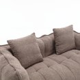 thumbnail image 3 of Aukfa 65" Compressed Loveseat Sofa for Living Room,No Assembly Required, 2 Pillow, Chenille, Brown, 3 of 8