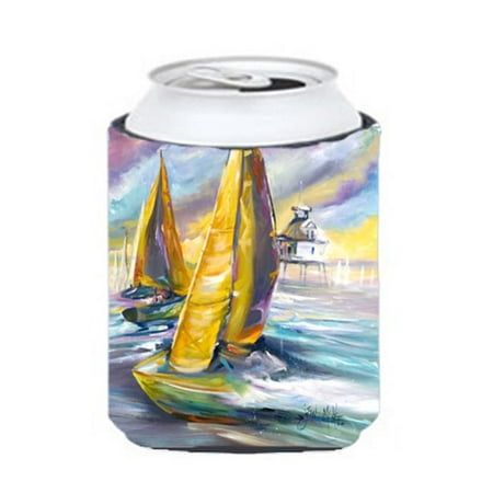 

Middle Bay Lighthouse Sailboats Can & Bottle Hugger