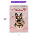 thumbnail image 5 of Happy Valentine's Day German Shepherd holding flowers Garden Flag 12x18in Double Sided Alsatian Dog Lover Gifts Outdoor Decor - 3005, 5 of 5