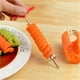 thumbnail image 4 of Espiralizador manual de verduras (2 piezas) | Cortador de patatas, zanahorias y pepinos | Máquina para hacer papas fritas rizadas | Herramienta de cocina de ABS y acero inoxidable | 16,5 x 7,5 cm, 4 of 5