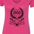 thumbnail image 4 of Inktastic Born in 1966 Limited Edition Women's V-Neck T-Shirt, 4 of 5