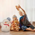thumbnail image 2 of Binwennn Cartoon Animal Dolls Santa Velvet Pillow Christmas Tree Christmas Deer Snowman Christmas Home Cushions Body Pillows with Cover Zippe Standard Pillowcase Silk Pillowcase with Zipper Pillowcase, 2 of 4