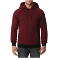 thumbnail image 1 of Chaqueta de suéter con capucha para deportes y ocio de algodón de seda con clip de color sólido de otoño e invierno Fridja  fksj4665, 1 of 6