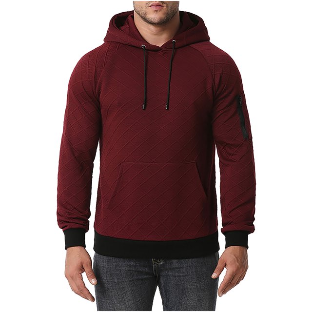Chaqueta de suéter con capucha para deportes y ocio de algodón de seda con clip de color sólido de otoño e invierno Fridja fksj4665