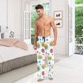 thumbnail image 6 of FORMRS Mens Pajama Pants with Pockets Soft Cotton Sleepwear Lounge Bottoms, Sizes S-2XL, Bubbles Hamburger, 6 of 7