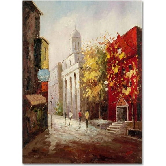 Trademark Fine Art "Sunday Morning in Bari Italy" Canvas Art by Rio