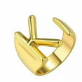 thumbnail image 1 of CUITING Fashion Adjustable Initial Alphabet Letter A-Z Ring Finger Rings Women Jewellery-Silver C, 1 of 9