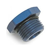 Russell Performance -10 AN Straight Thread Plug (Blue)