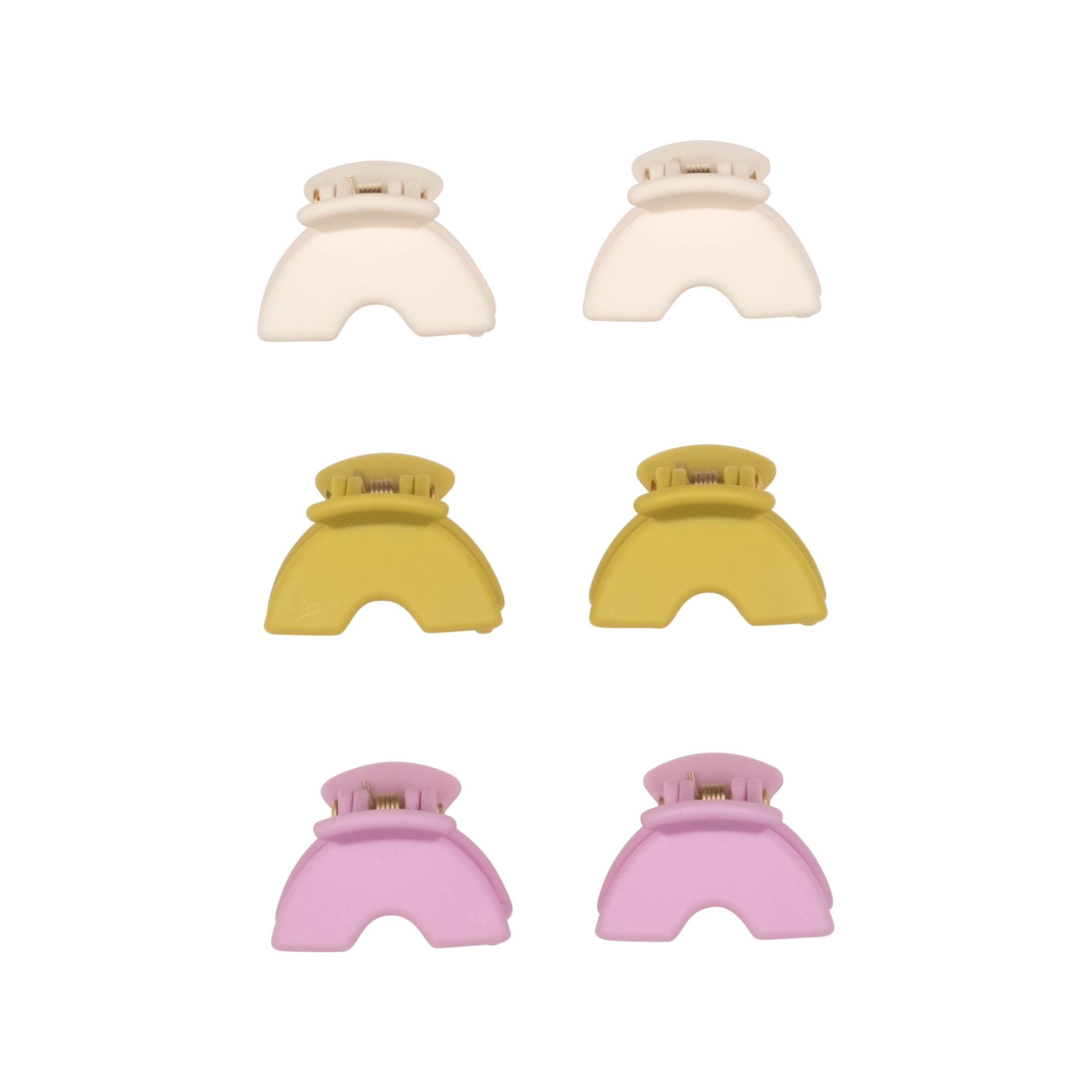 Goody Tru x Maeberry Small Claw Clips, Trendy Hair Accessories for Women & Girls, 6 Ct